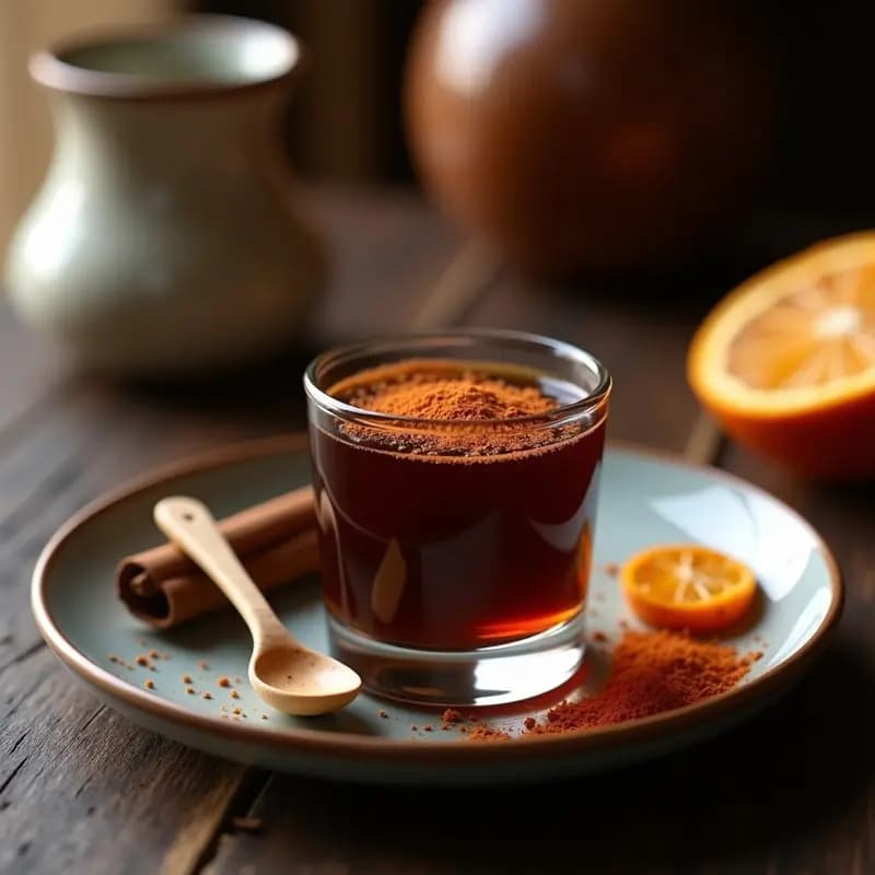 Bebida de Cacao Crudo y Chile de Cayena: Shot Energético Maya Sin Cafeína