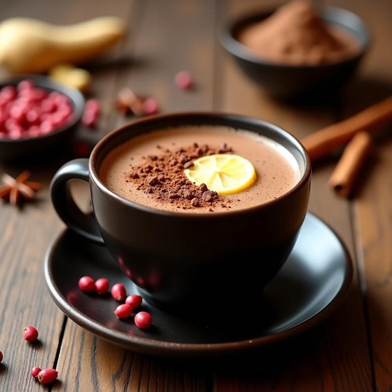 Bebida de Cacao y Maca con Especias: Tónico Energético Andino Sin Cafeína