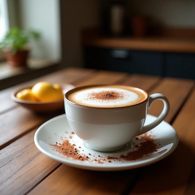 Bebida de Cacao y MCT con Canela: Latte Energético Keto para el Desayuno
