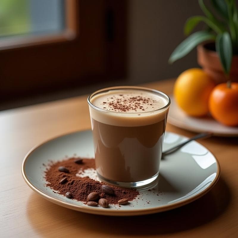 Bebida de Cacao Puro con Pimienta de Cayena: Latte Energético Keto Sin Azúcar