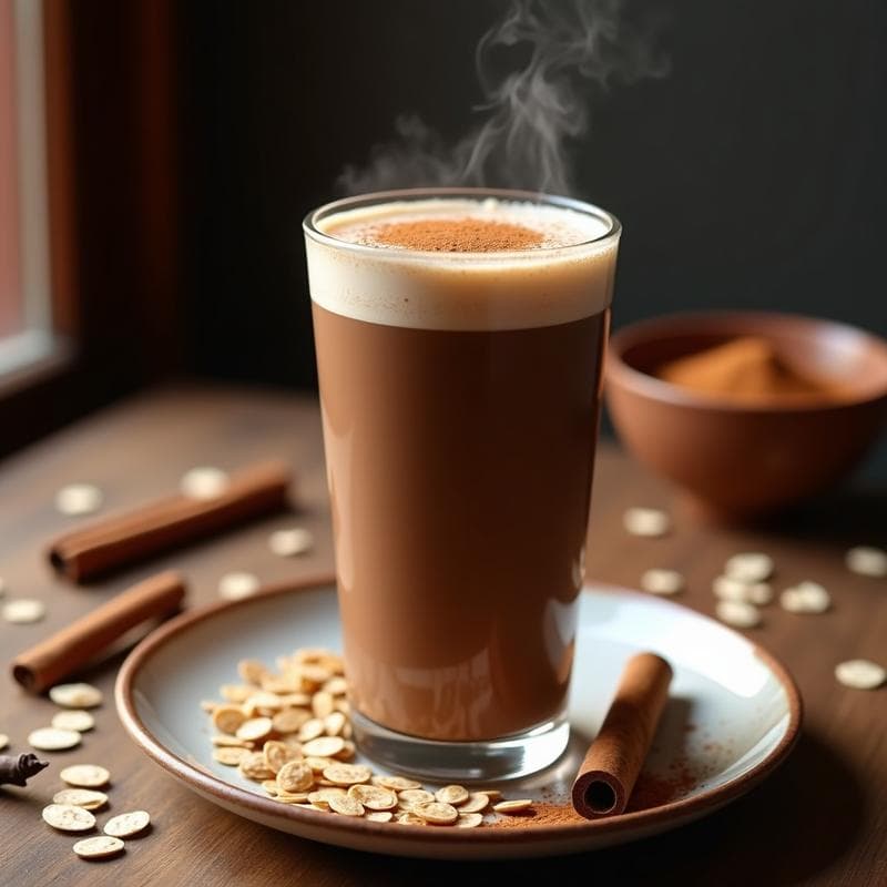 Bebida de Cacao Puro con Avena y Canela: Receta Energética y Sin Azúcar para Desayunar