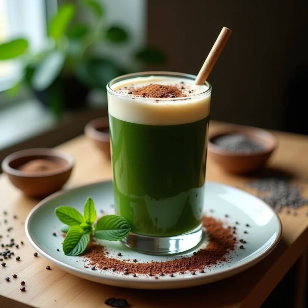 Bebida de Café y Algae Spirulina: Batido Energético Superfood para el Gimnasio