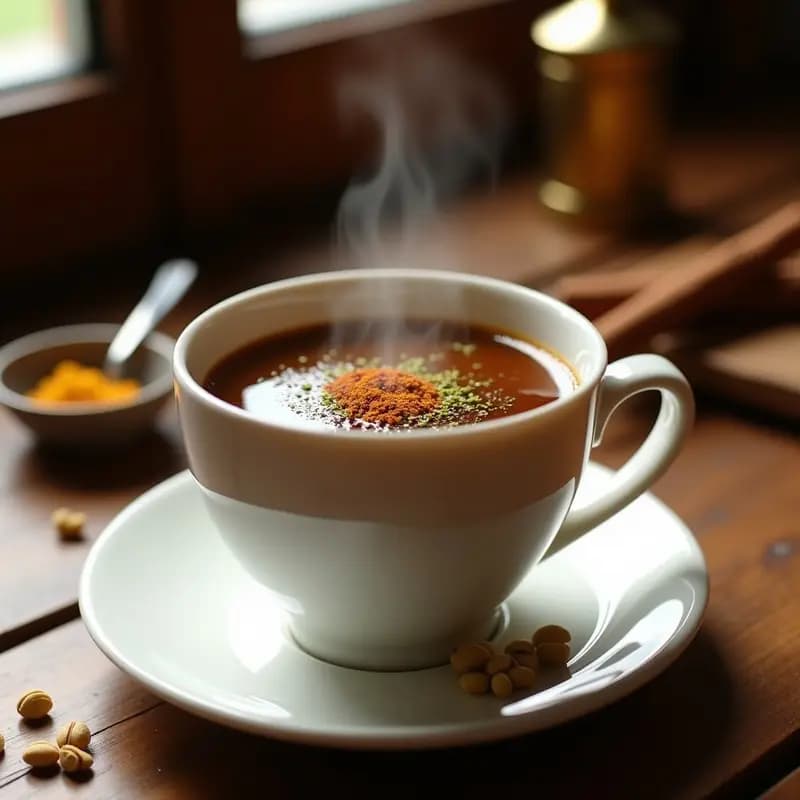 Bebida de Café Arábigo con Cardamomo y Azafrán: Receta Saudí Tradicional y Energizante