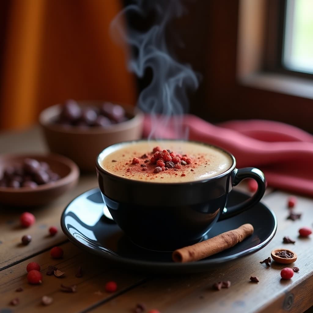 Bebida de Café y Cacao con Especias Mayas: Energizante Sin Azúcar y Vegana