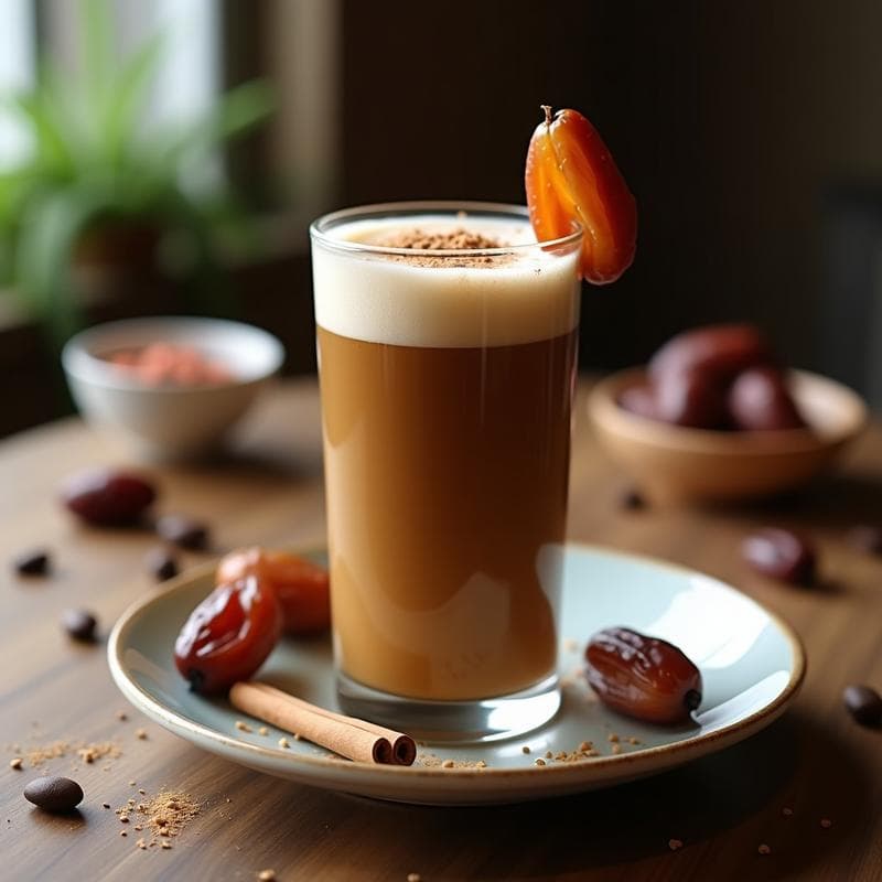 Bebida de Café con Canela y Dátiles: Energizante Natural Sin Azúcar Añadido