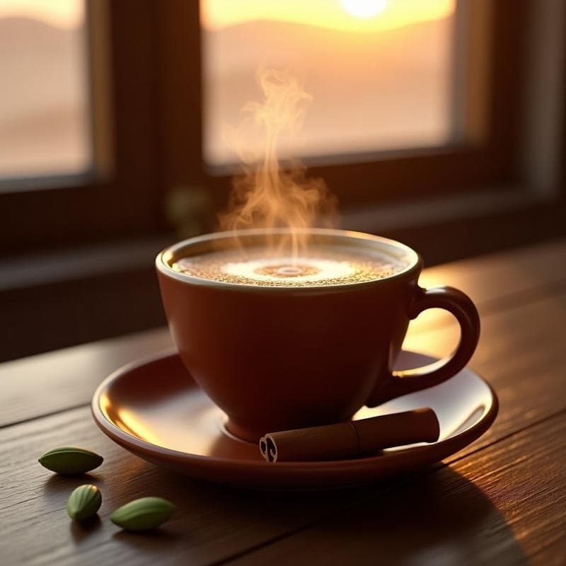 Bebida de Café y Canela con Leche de Camello: Receta Árabe Energizante y Sin Lactosa