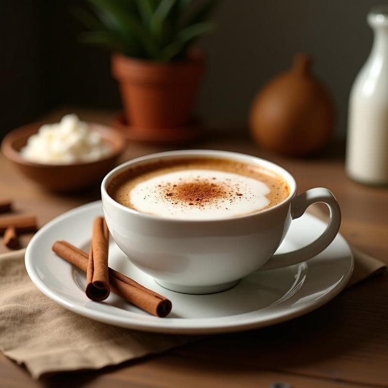 Bebida de Café y Canela con Leche de Coco: Receta Vegana Energética en 5 Minutos