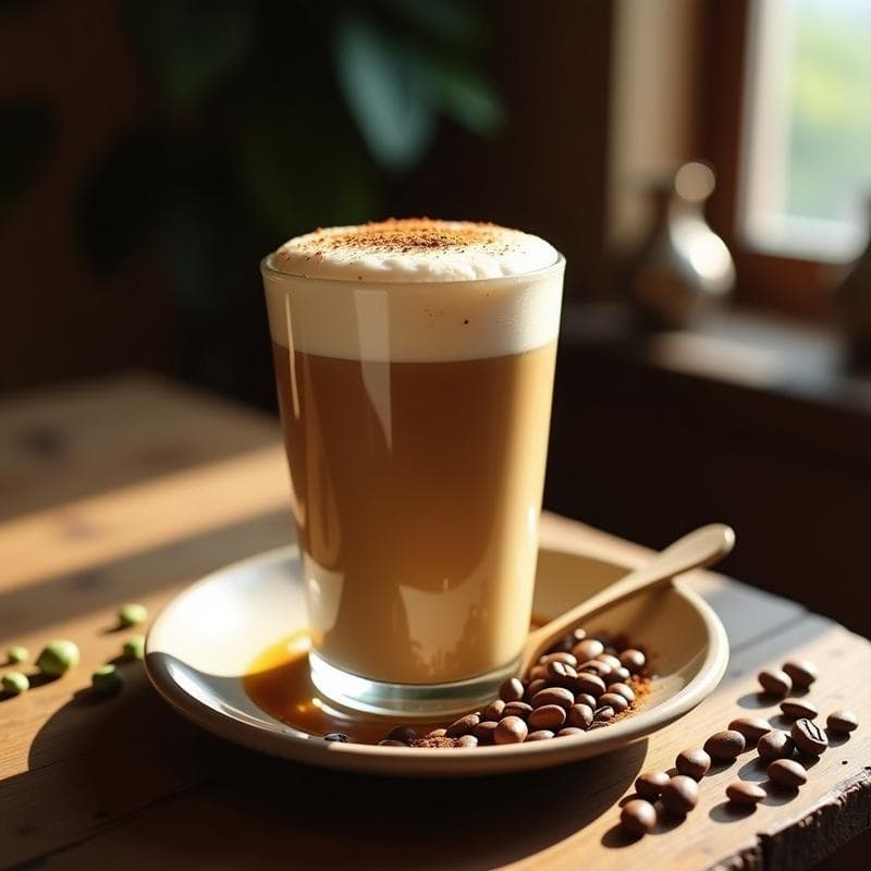 Bebida de Café con Cardamomo y Leche de Almendras: Receta Árabe Espumosa sin Lactosa