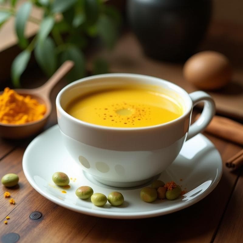 Bebida de Café y Cardamomo con Leche de Cúrcuma: Receta Ayurvédica para la Mañana