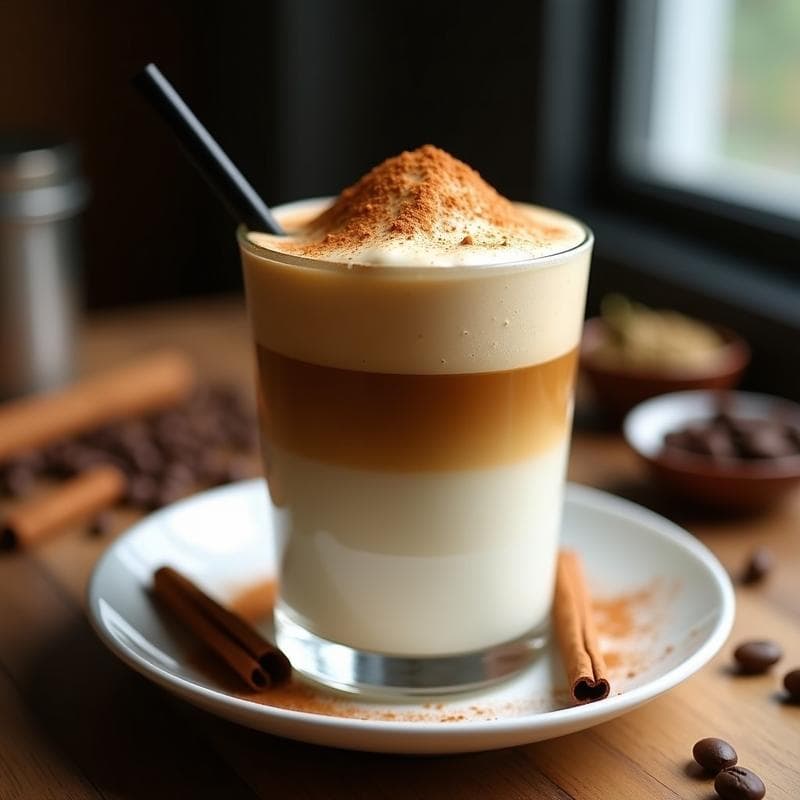 Bebida de Café con Especias y Leche de Avena: Dalgona Vegano y Sin Azúcar