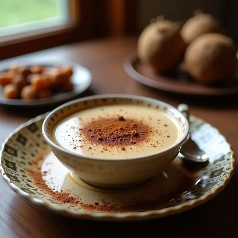Bebida de Café con Especias y Leche de Coco: Receta Árabe Sin Cafeína y Reconfortante