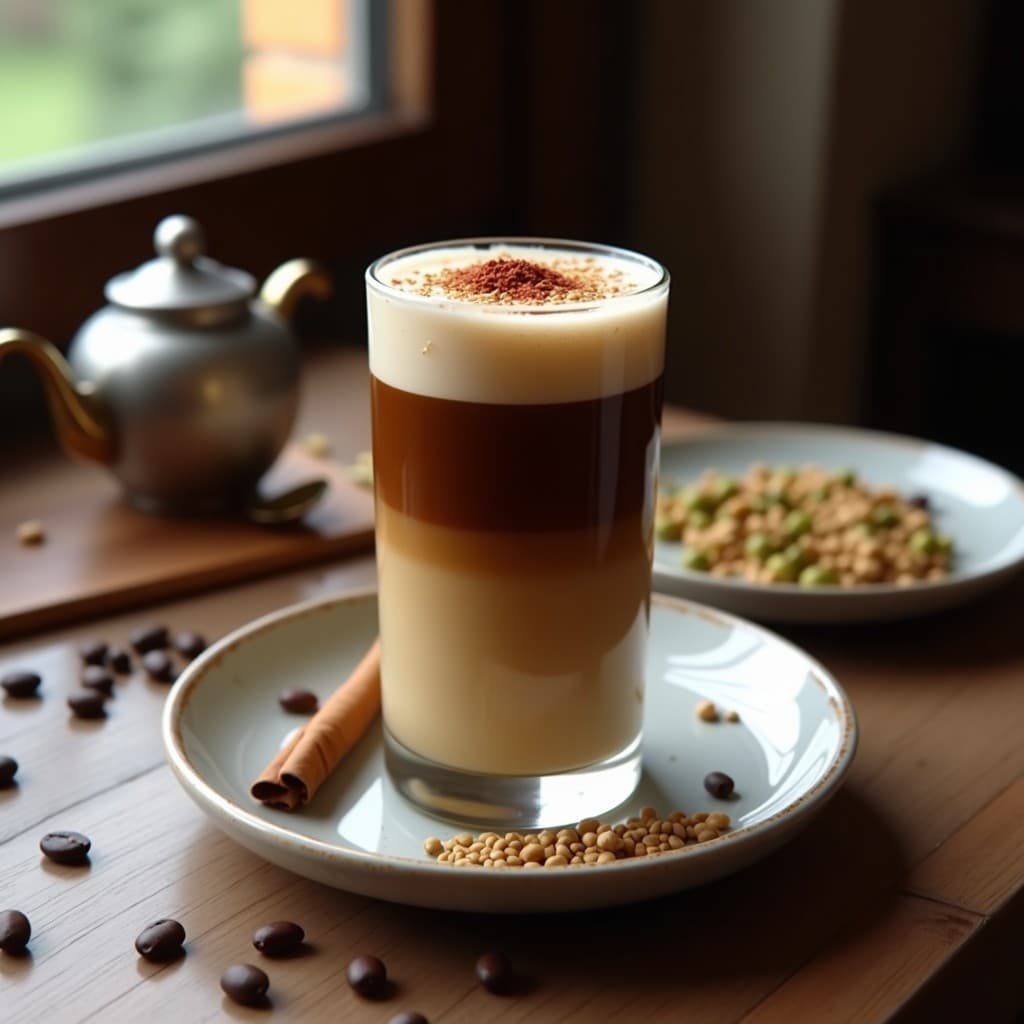 Bebida de Café con Especias y Leche de Pistacho: Receta Turca Energizante Sin Azúcar