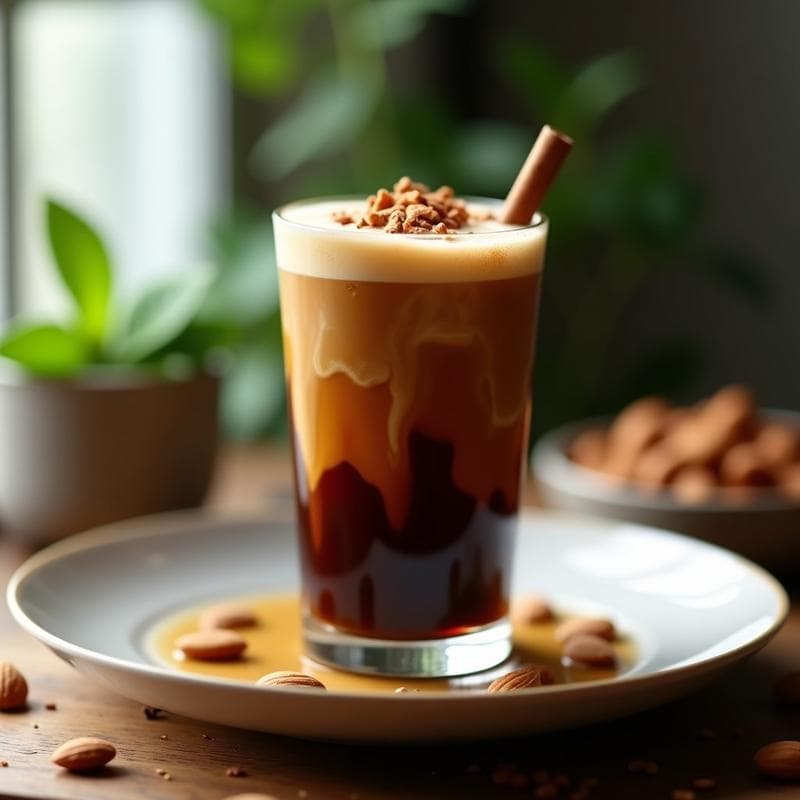 Bebida de Café Frío con Infusión de Canela y Leche de Cardo Mariano: Receta Detox Sin Azúcar