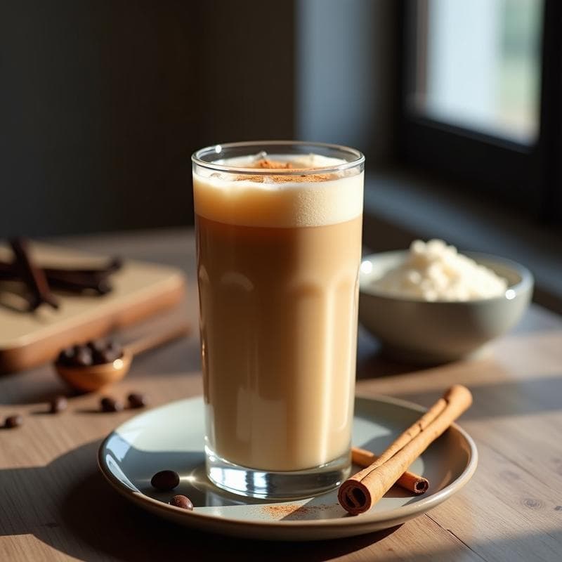 Bebida de café frío con Esencia de Vainilla y Proteína en Polvo: Receta Fit para Post-Entreno