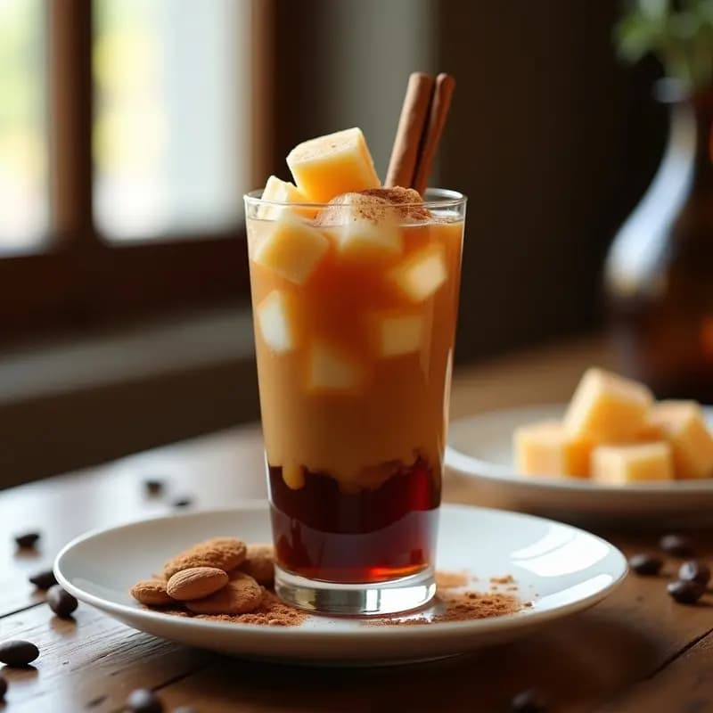 Bebida de Café con Hielo y Helado de Turrón: Receta Española de Verano Sin Lactosa