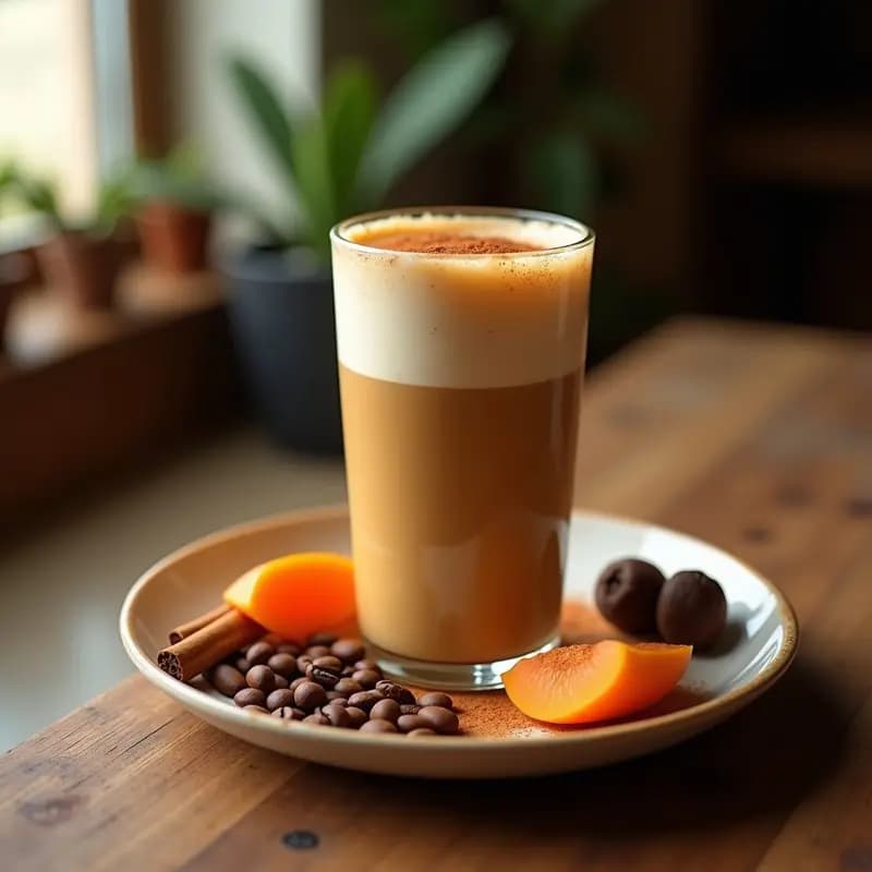 Bebida de Café de Higo Chumbo y Canela: Latte Mexicano Detox Sin Lácteos