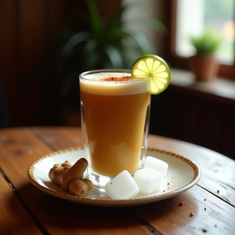 Bebida de Café con Leche de Tigre y Jengibre: Latte Antiinflamatorio Peruviano