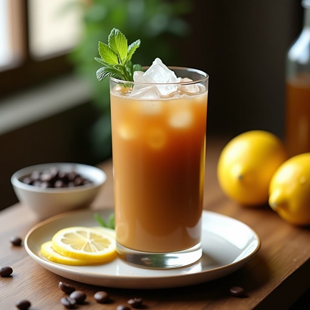 Bebida de Café con Leche de Tigre de Limón: Energizante y Detox para Mañanas