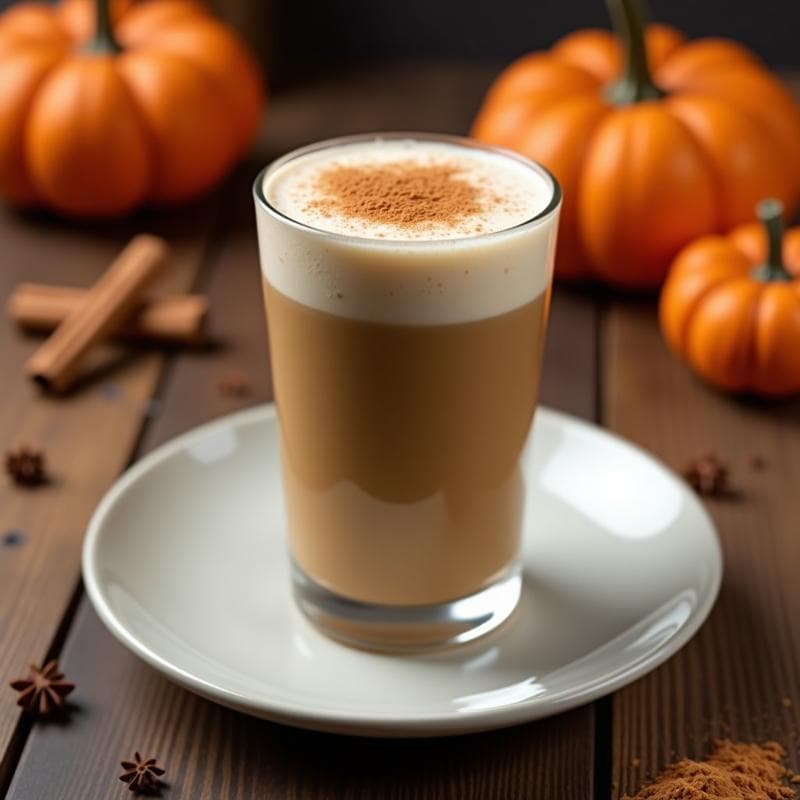 Bebida de Café con Especias de Pumpkin Spice y Leche de Almendras: Receta Americana Keto Sin Azúcar