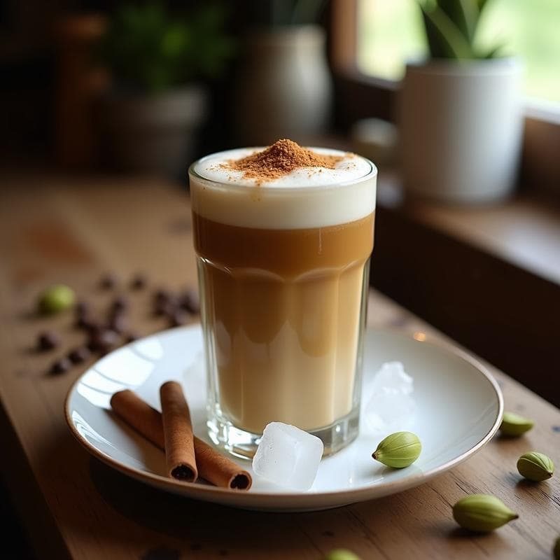 Bebida de Cardamomo y Café Arábigo: Latte Especial con Toque a Especias en Thermomix