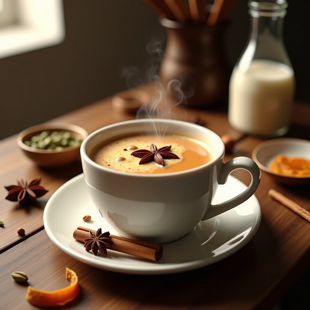 Bebida de Cebada Tostada con Especias y Leche de Almendras: Café Alternativo Sin Cafeína