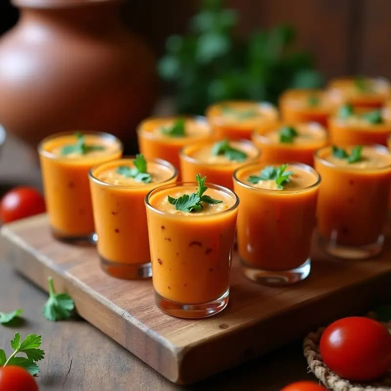 Bebida de Chorizo y Queso con Tomate: Shot Mexicano para Fiestas