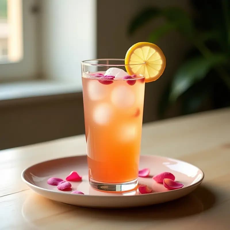 Bebida de Damasco y Rosa: Refresco Árabe Sin Azúcar y Detox