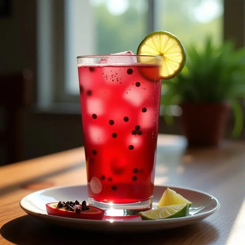 Bebida de Hibisco y Maracuyá con Chía: Refresco Colombiano Detox y Energético