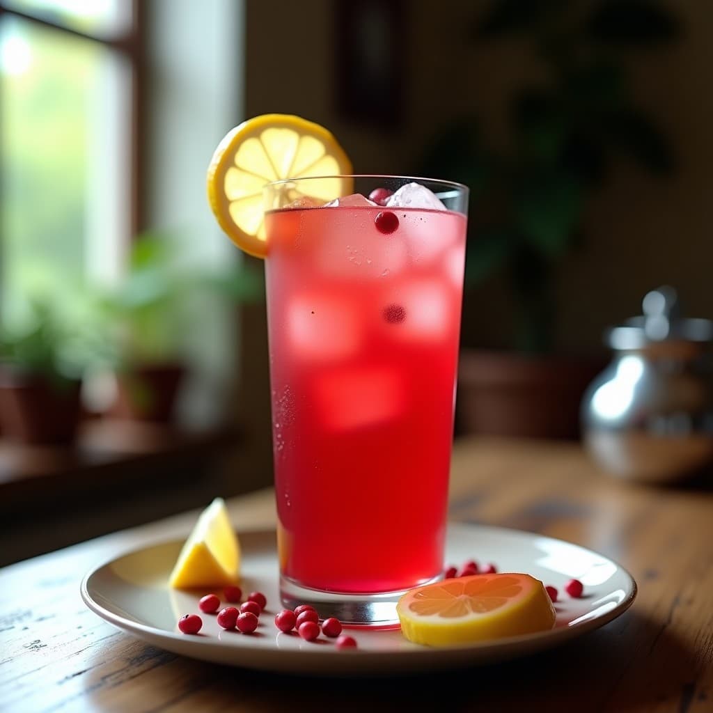 Bebida Fría de Hibisco y Pimienta Rosa con Zumo de Maracuyá: Refresco Peruano Sin Azúcar
