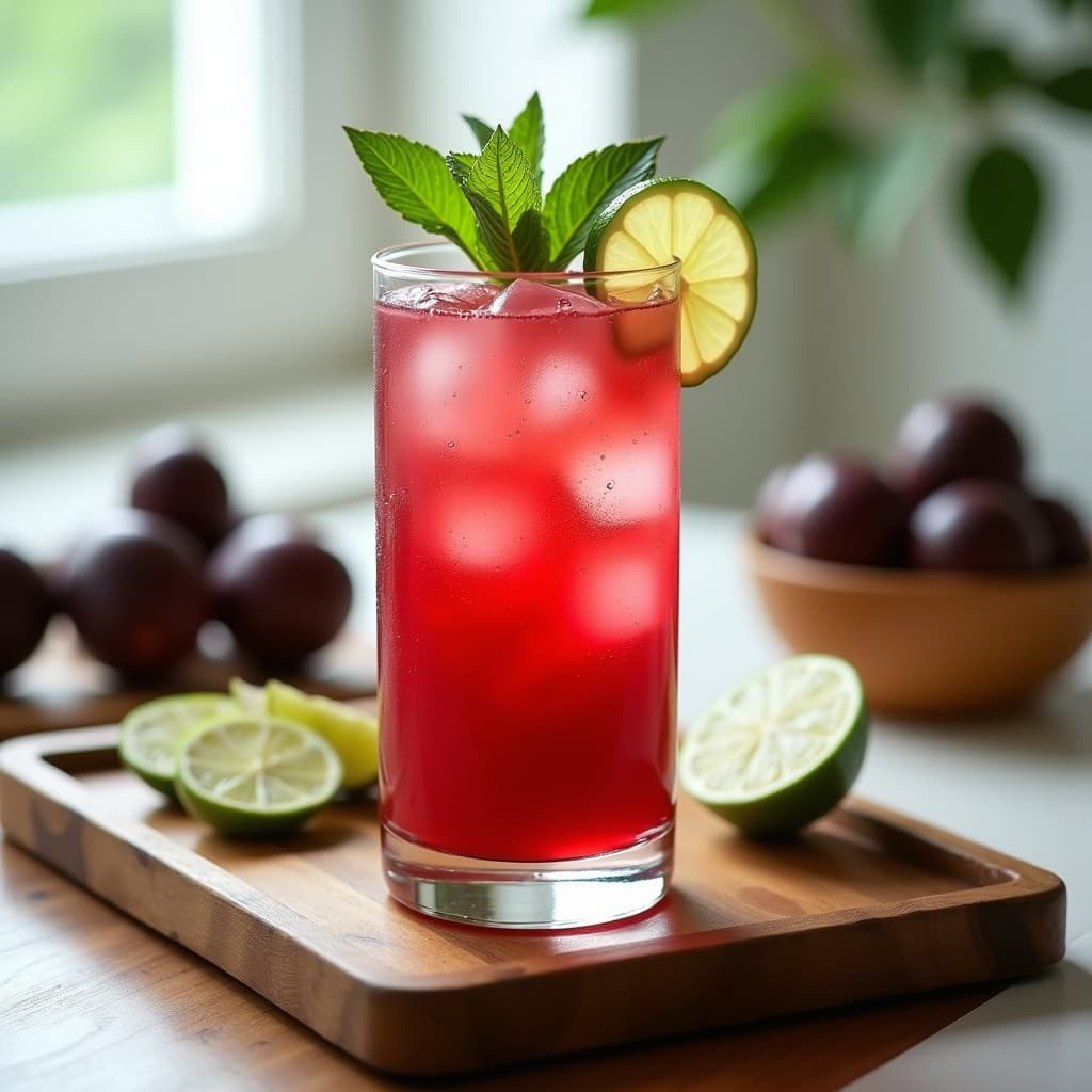 Bebida de Ibisco y Maracuyá con Jengibre: Refresco Vegano Detox y Sin Azúcar