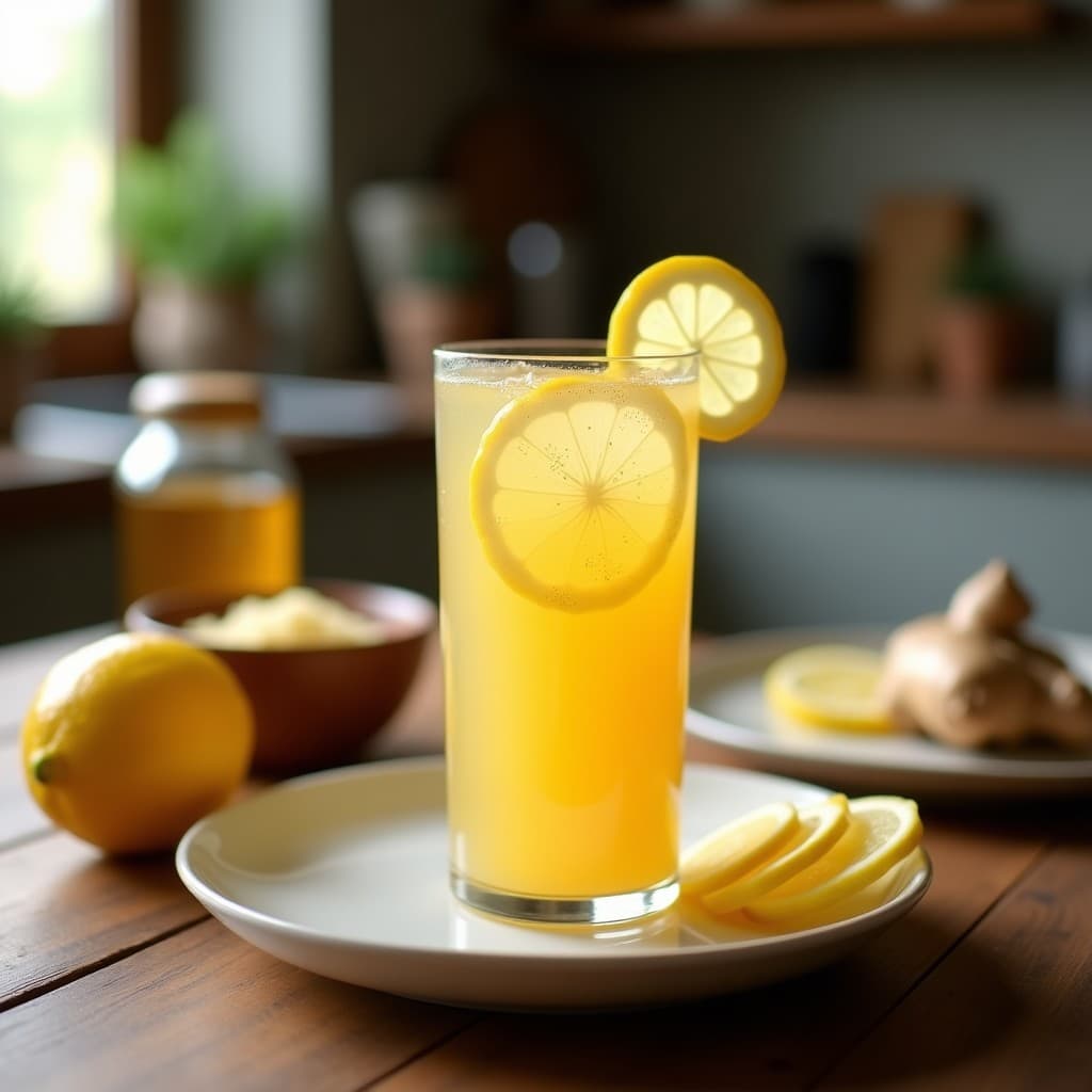 Bebida de Kéfir de Agua con Jengibre y Miel de Agave: Refresco Probiótico y Detox