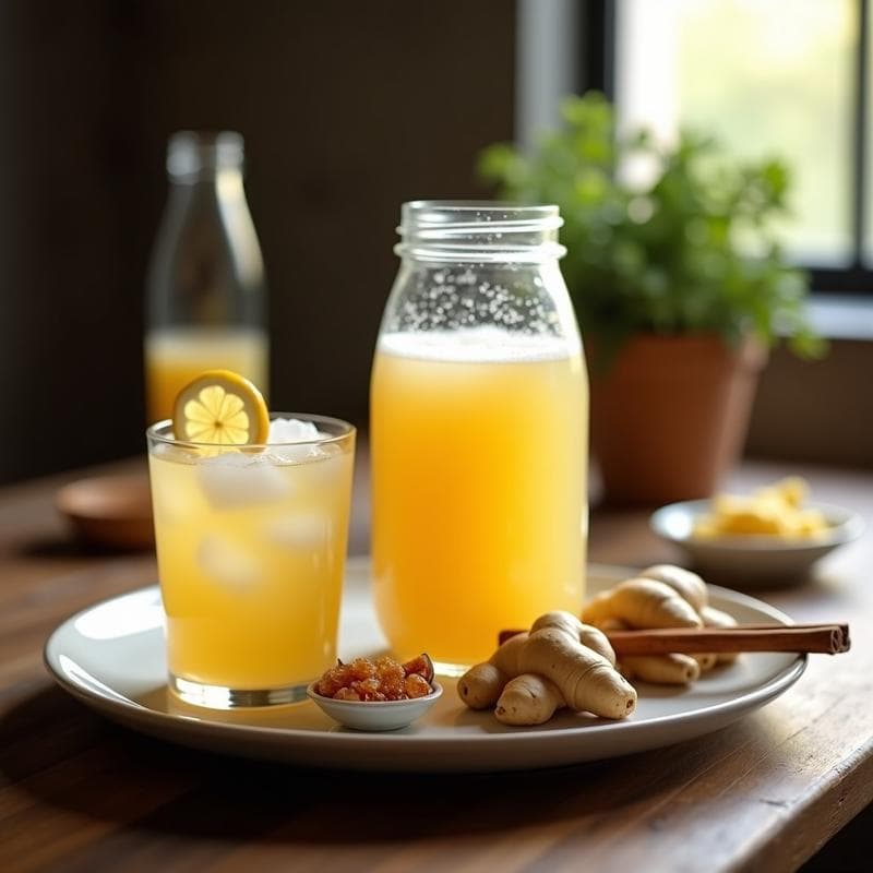 Bebida Fermentada de Kéfir de Agua y Jengibre: Probiótico Casero en 48 Horas