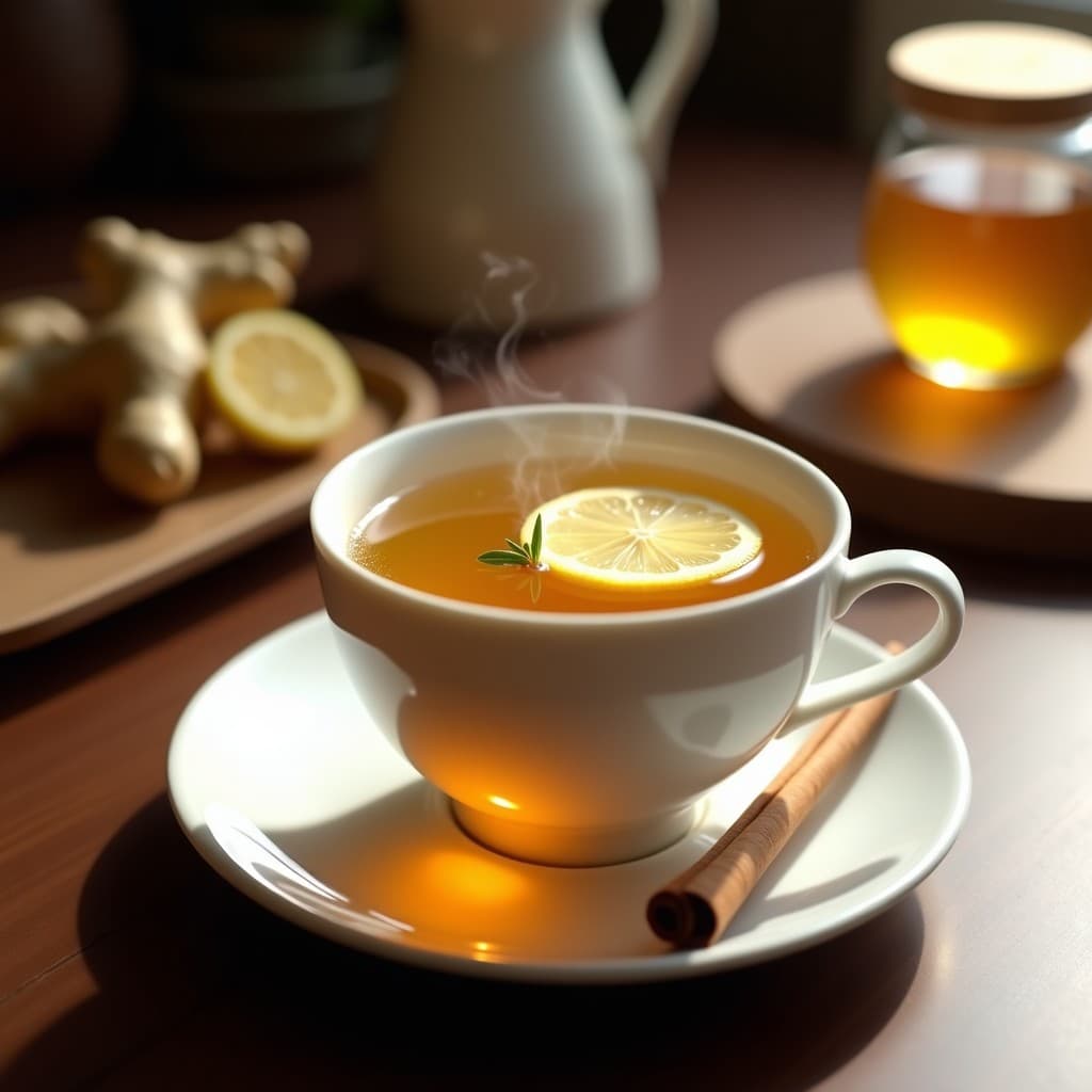 Bebida de Kinoto y Jengibre con Limón y Miel: Té Japonés Antigripal y Energizante