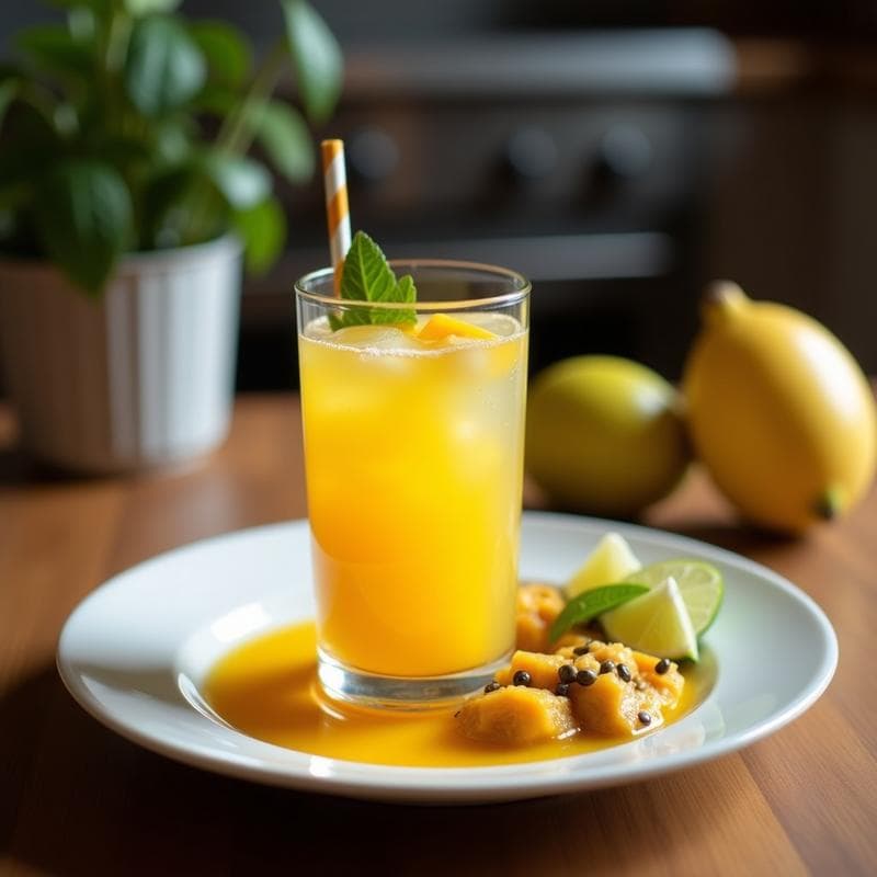 Bebida de Mango y Chile con Limón: Refresco Mexicano sin Azúcar en 5 Minutos