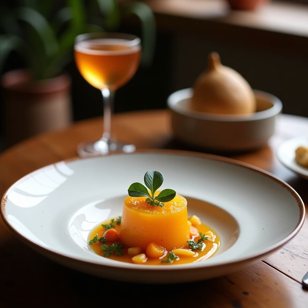 Bebida de Zumo de Naranja Sanguina y Jengibre con Hielo de Uva: Cóctel Detox Sin Alcohol