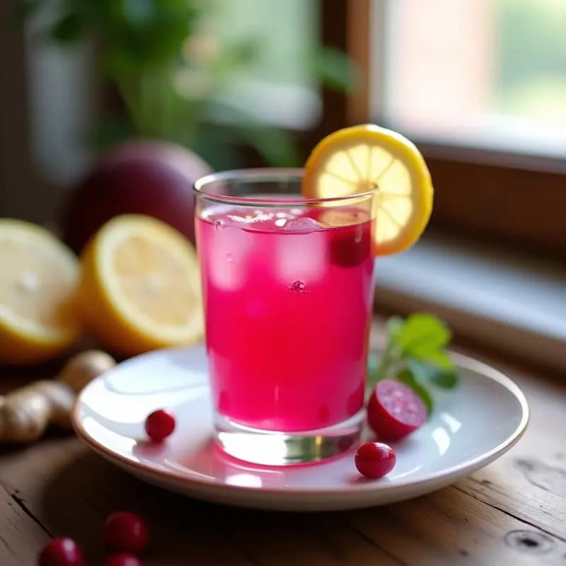 Bebida de remolacha y jengibre con toque de pimienta rosa: Shot Detox y Energético en 5 Minutos