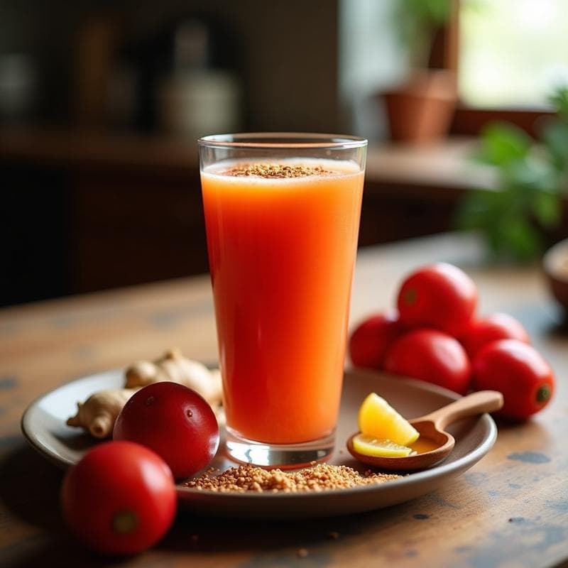 Bebida de Tamarillo y Jengibre: Batido Energético Colombiano con Antioxidantes
