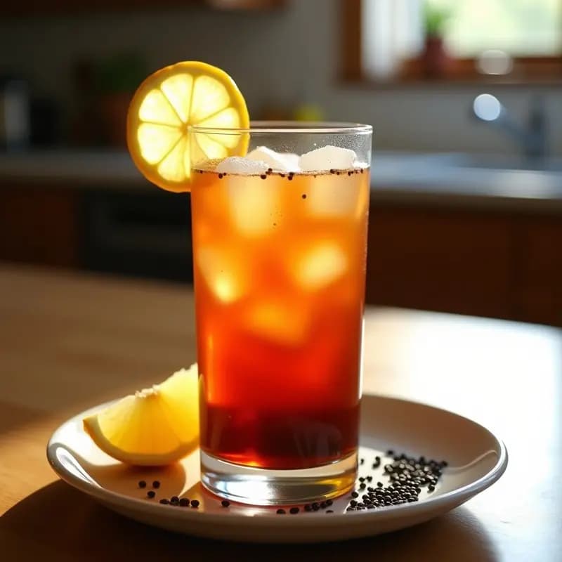 Bebida de Tamarindo y Jengibre con Chía: Infusión Mexicana Desintoxicante en Frío