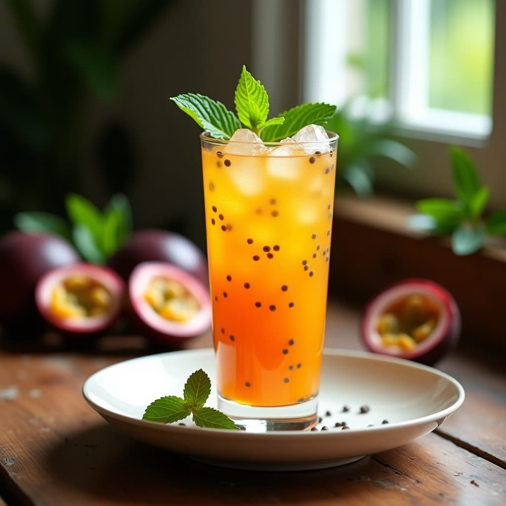 Bebida de Tamarindo y Maracuyá con Chía: Refresco Tropical Vegano y Saciante