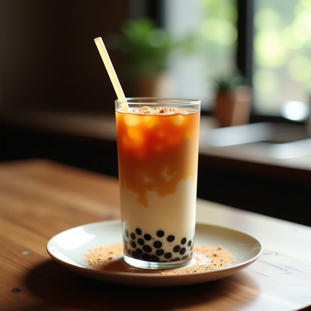 Bebida de Té de Burbujas con Leche de Mandioca y Esencia de Vainilla: Receta Argentina Sin Lactosa