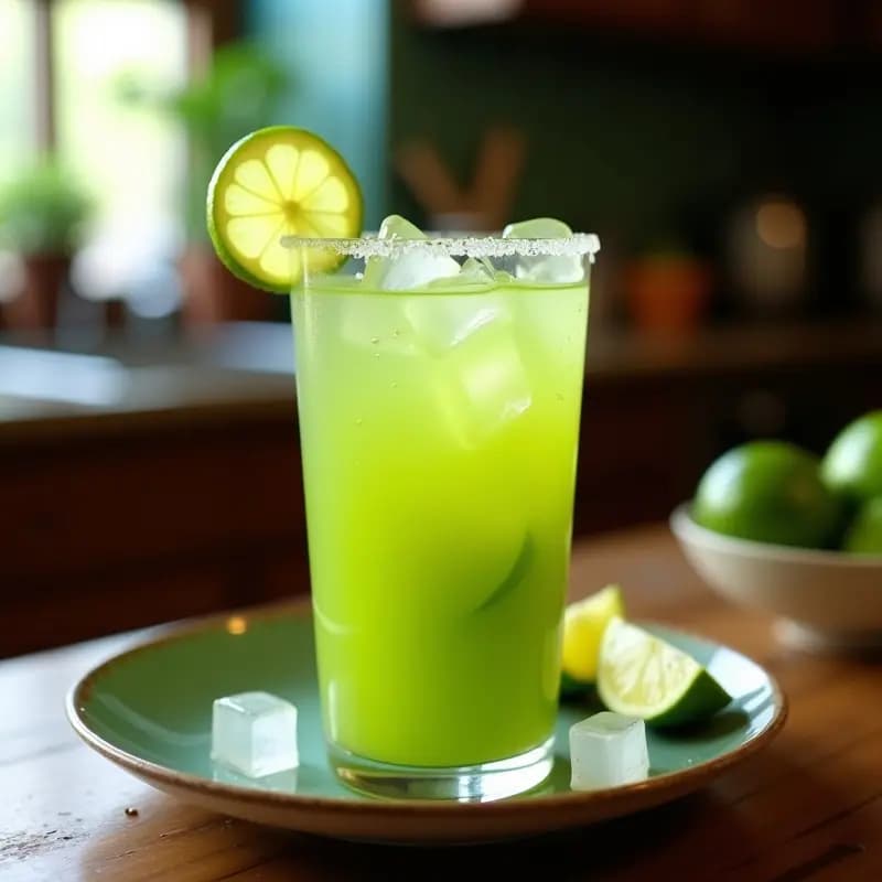 Bebida de Tomate Verde y Limón con Toque de Chile Habanero: Receta Mexicana Refrescante