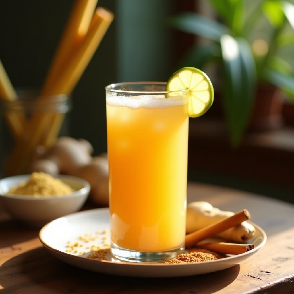 Bebida de Trapiche y Jengibre: Tónico Colombiano para la Digestión con Linaza Dorada