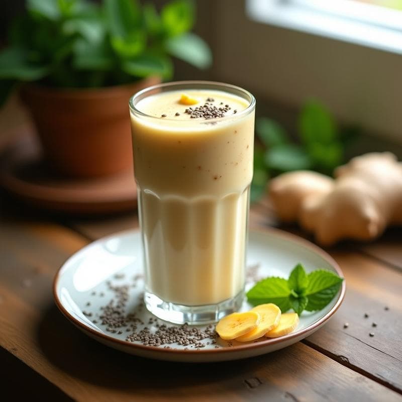 Bebida de Yacón y Jengibre: Licuado Prebiótico Peruano para la Digestión en 5 Minutos