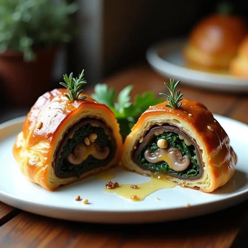 Beef Wellington de Champiñones Portobello: Receta Vegana Gourmet para Día Especiales