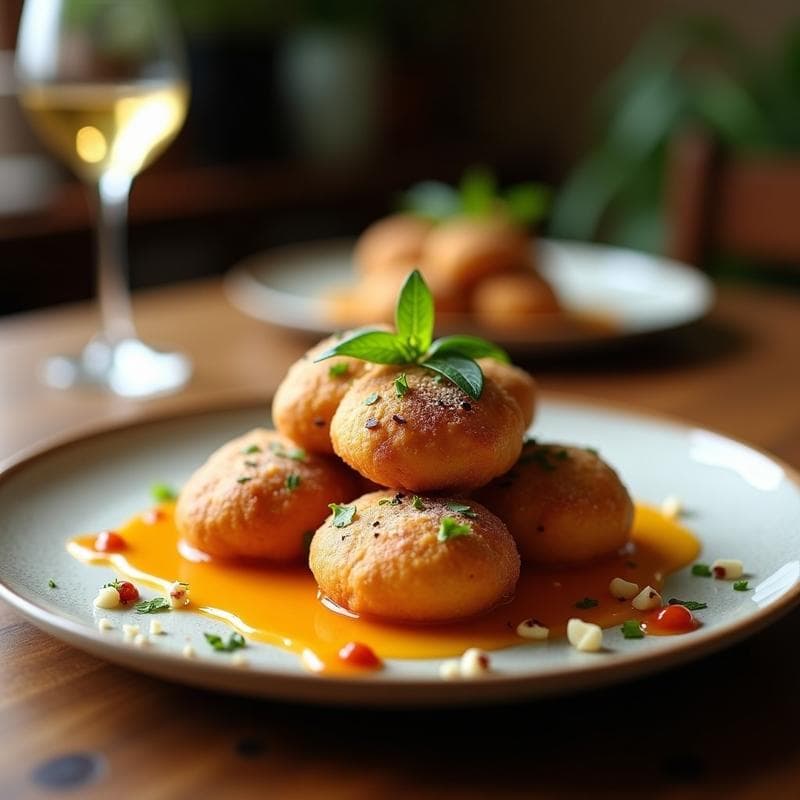 Beignets de Flor de Calabacín con Queso de Cabra: Aperitivo Francés en Airfryer