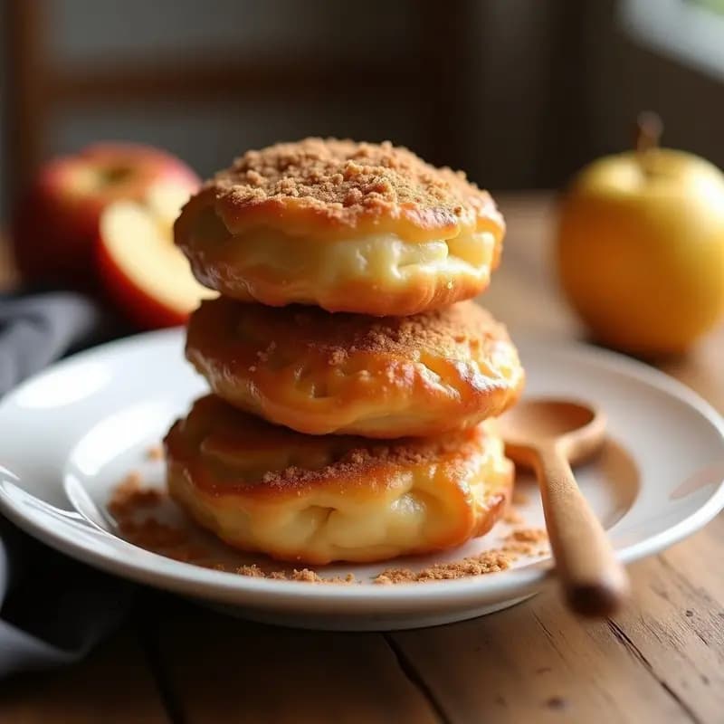 Beignets Franceses de Manzana y Canela: Postre Crujiente Sin Gluten