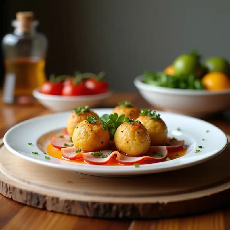 Bellotas de Melón con Jamón Serrano y Queso Manchego: Tapa Española Veraniega