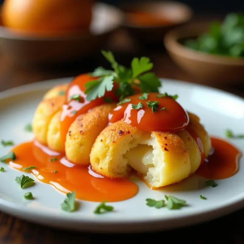 Bemo de Yuca con Queso de Búfala y Salsa de Guayaba: Receta Colombiana sin Harina