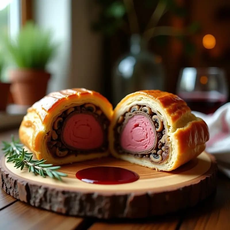 BEOUF WELLINGTON con Champiñones y Pate: Receta Británica de Lujo en Horno