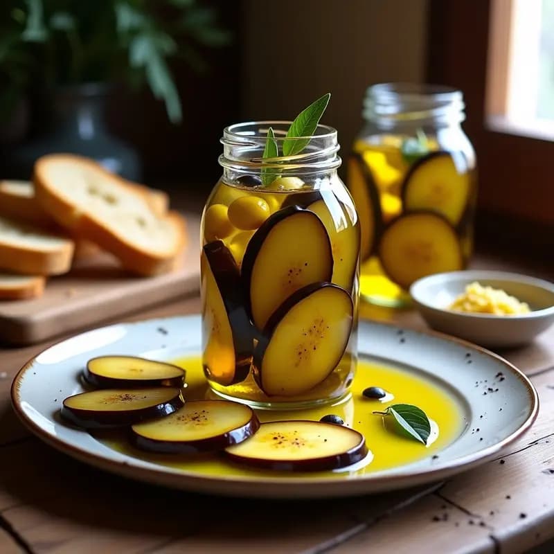 Berenjenas de Almagro con Aceite y Vinagre: Conserva Tradicional y Vegana